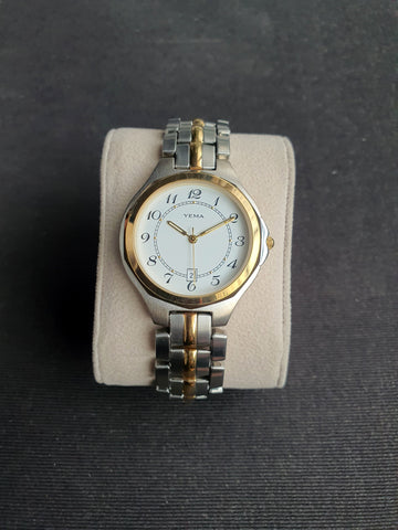 Yema Two Tone Ladies Watch 35mm Dial Quartz Watch